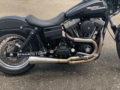 Dyna Low Rider 2012-2017  Exhaust Custom Pipe 2 Into 1 Full System