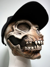 Skull Ballcap Skeleton - Zagone Studios "Skull Cap" Moveable Mouth Mask
