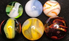 .72"-.57" VINTAGE/MODERN MARBLES LOT  MINT/NM
