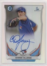 2014 Bowman Prospect Chrome Refractor 494/500 Chase De Jong DeJong Auto 7i2
