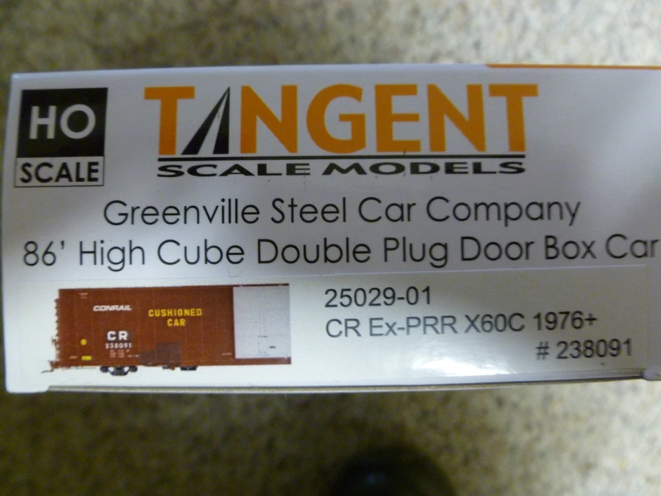 Tangent HO Conrail Greenville 86' High Cube Double Plug Door Box Car (#238091) - Image 2 of 2