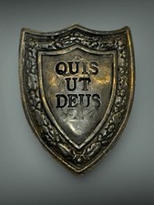 Scudo San Michele Arcangelo Quis Ut Deus accessorio Santi arte Sacra 6x7,5 Cm