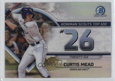 2023 Bowman Bowman Scouts Top 100 Curtis Mead #BTP-26 0c6