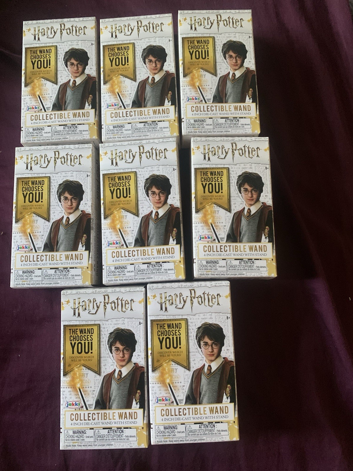 Harry Potter 9-Piece 4-Inch Diecast Wand Blind Box Set New Collectibles
