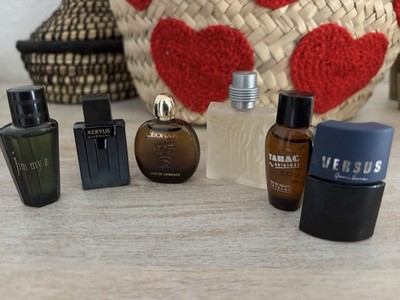 6 Herren Vintage Miniatur Parfum Sammler Flakon Konvolut Cerruti Versus Leonard