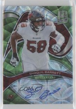 2022 Panini Spectra Signatures Neon Green Prizm 23/25 Shaquil Barrett Auto pl8