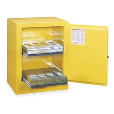 Justrite 890500 Hazardous Material Storage Cabinet, 24 Aerosol Cans, 1 Shelves,