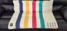 Vintage Early's Original Witney 4 point 100 wool Blanket, Made in England