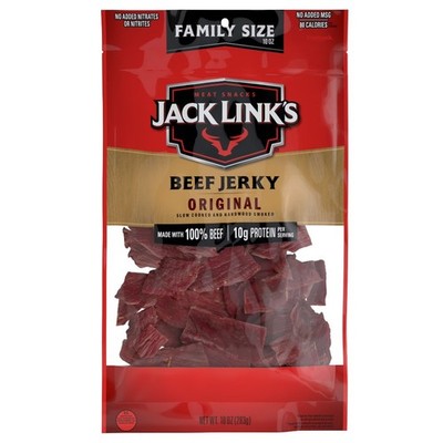 Beef Jerky, Made with 100% Beef, Original Flavor, 10g of Protein per Serving
