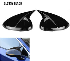 2x Left Right Side Rearview Mirror Cover For KIA K5 Optima 2020 2021 GLOSS BLACK