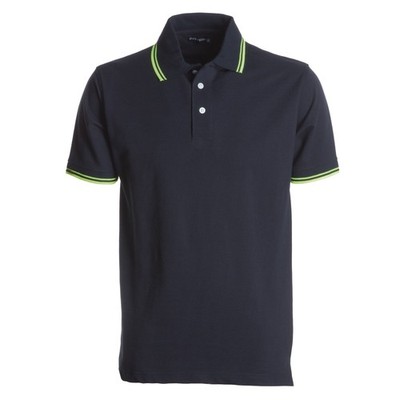Herren Poloshirt Skipper blau und gelb Gr. S Kurzarm Payper Arbeit