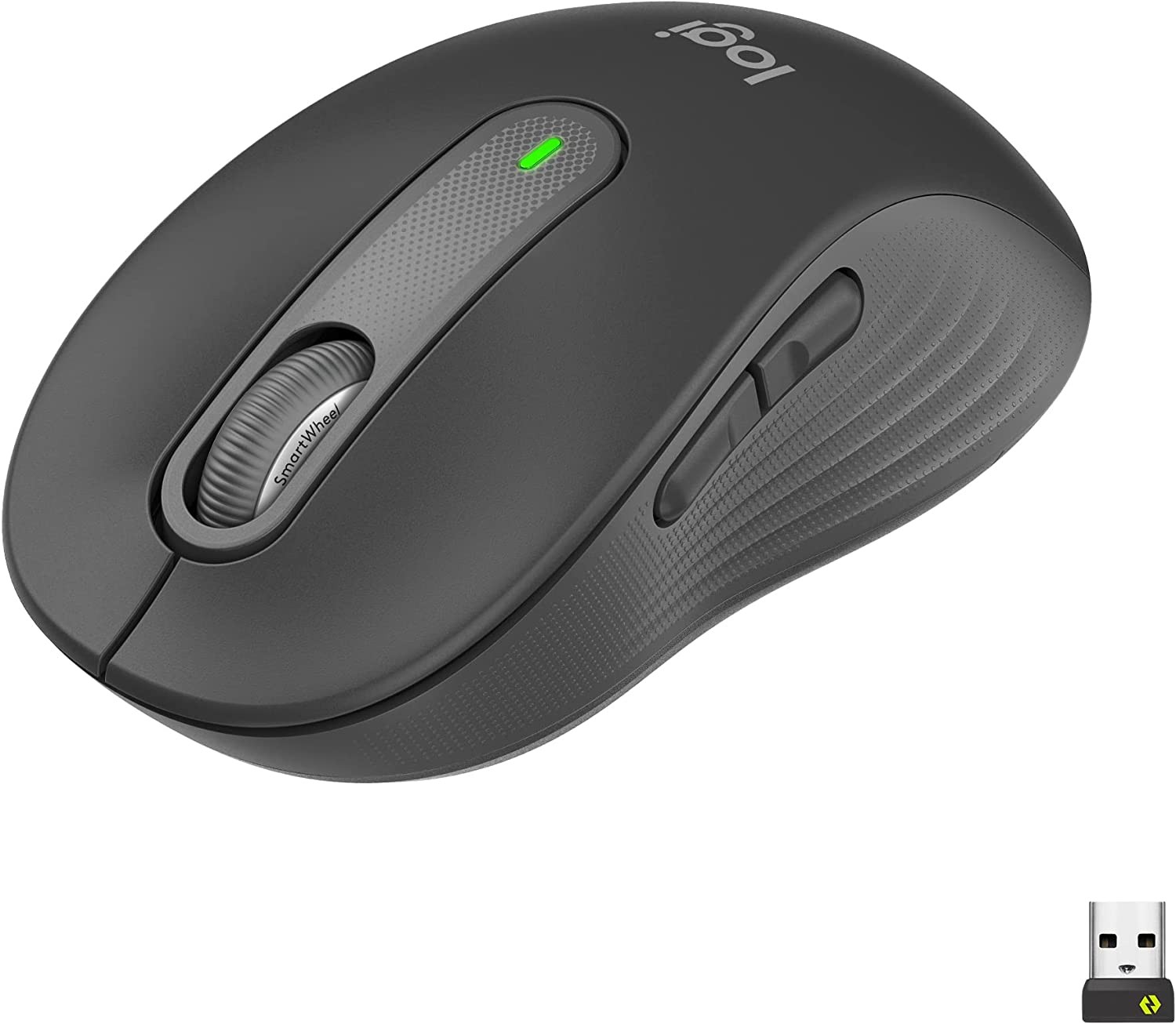 Logitech Signature M650 M graphite souris sans fil bluetooth silencieuse pc portable