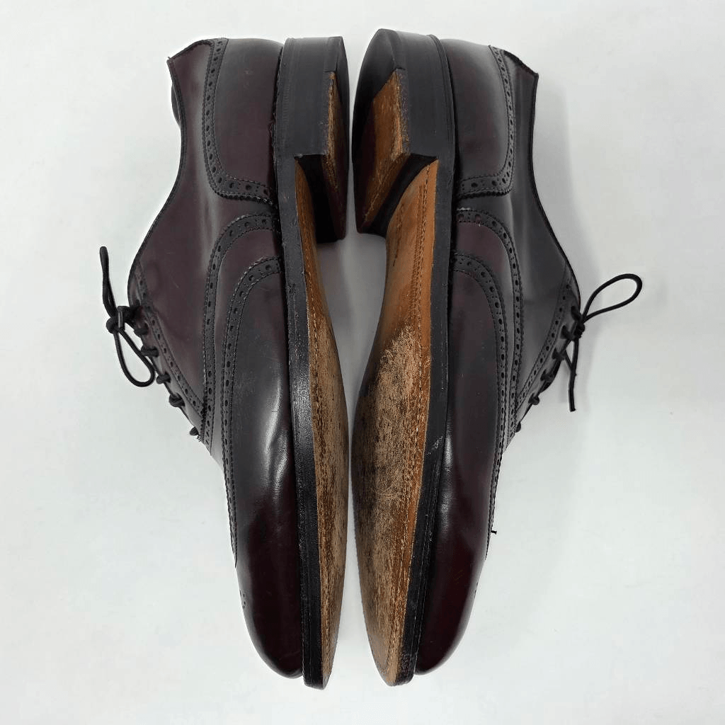 FOOTJOY SHELL CORDOVAN WINGTIP BROGUE MEDALLION TOE MENS  display picture 2