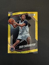 2024-25 Panini Prizm Black - Bub Carrington, Bub Carrington #92 Gold Shimmer...