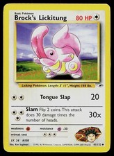 Pokemon Card Gym Heroes Brock's Lickitung 41/132 Unlimited Uncommon on eBay
