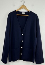Vintage Navy Blue Nordstrom Cardigan With Pockets Size XL
