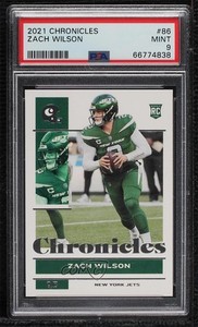 2021 Panini Chronicles Zach Wilson #86 PSA 9 MINT Rookie RC