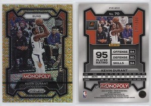2023-24 Panini Prizm Monopoly Millionaire Gold Mojo Prizm /500 Kevin Durant #70