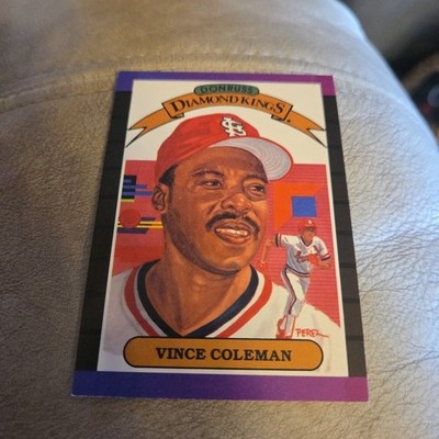 1989 Donruss #19 Vince Coleman St. Louis Cardinals Diamond Kings