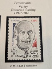 Timbre France 5543** Valéry Giscard D Estaing 2021