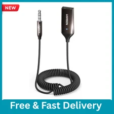 UGREEN Aux to Bluetooth 6.0 Adapter 3.5mm Bluetooth Receiver for Car USB 2.0 to