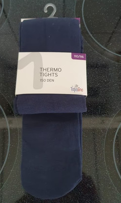Dunkelblaue thermo strumpfhose - Gr.110/116 - Topolino - neu ovp