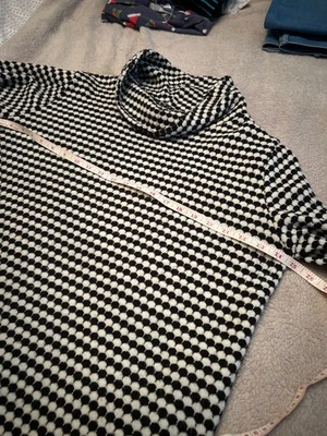 No label black and white check tunic dress size 18 to 20 - Image 1 of 4