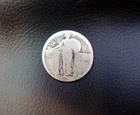 Cull/Slick Standing Liberty Silver Quarter Coin - No Reserve!