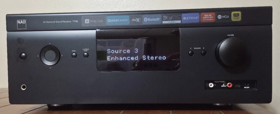 NAD T 758 Surround / Home Theater AV Sound Receiver Tested/Works - Image 2 of 4