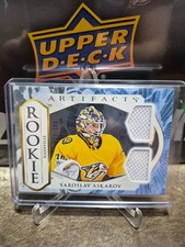 YAROSLAV ASKAROV: 2023-24 Upper Deck Artifacts Rookie Dual Jersey /399