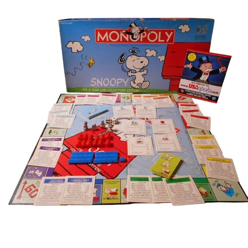 2005 Snoopy It's A Dog's Life Monopoly The OP Games Near Complete