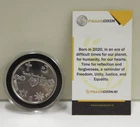 Freedom,Unity,Justice & Equality Sterling Proof Medal 30.74 Grams