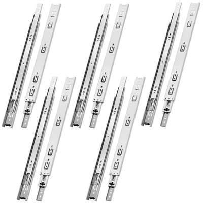 NECILO 20 Inch Silver Drawer Slides 100lb Capacity Full Extension Ball Bearing S
