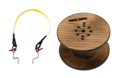 Weiss Brothers WBR017A 1:50 2.8'' Round Wooden Cable Reel with Lifting Sling