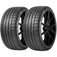 Qty 2 20545r17 Kumho Ecsta Sport Ps72 88y Xl Black Wall Tires