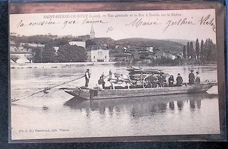 CPA St PIERRE de BOEUF Loire Le bac à Traille sur le RHONE