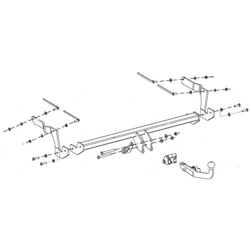 Oris Towbar for Ford Ecosport SUV 20122016 Detachable Tow Bar eBay