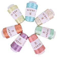 100g DIY Sequin Yarn Line Yarns Sewing Hand Crochet Threads Mercerized Yarn Line