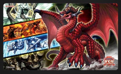Yugioh Official Playmat Only Dragon Ruler YCSJ 2025 Duel Set