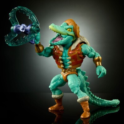 MOTU x TMNT: Turtles of Grayskull Leatherhead (Deluxe Figur) 14 cm Actionfigur