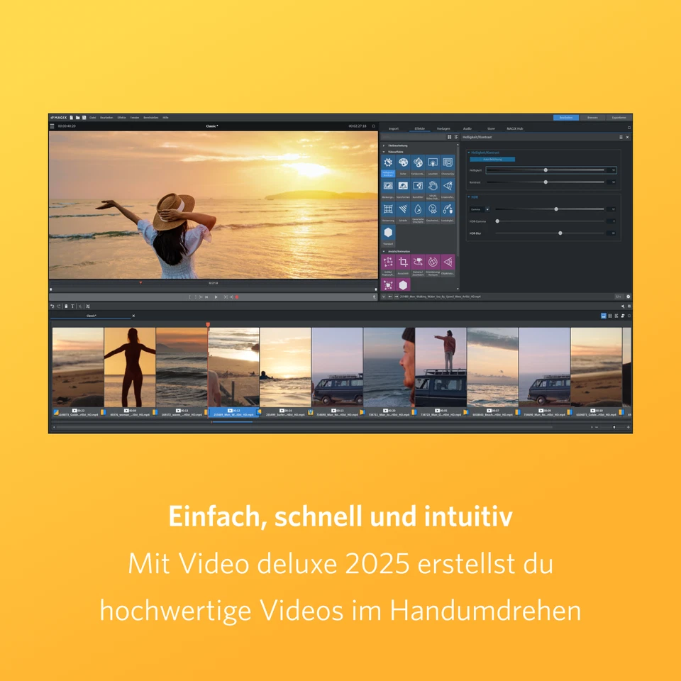 MAGIX Video deluxe 2025 | Video Editing Windows 10 | 11 [1 Lizenz | License] - Bild 2 von 4