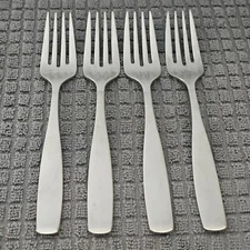 Mikasa Satin Loft Salad Forks Set Of 4 Stainless Steel 18/10 Flatware