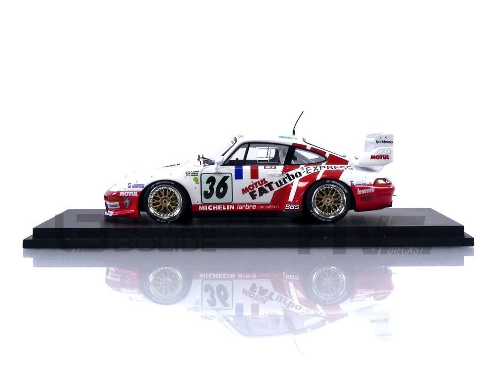 【VITESSE】Porsche911 GT2 LEMANS 1995 #V14 1/43 Scale 1995 Porsche 911 GT1 Chereau 24H LeMans Race Car