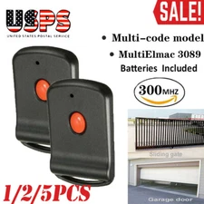 1/2/5x For 3089 multi-code multicode 308911 Linear MCS308911 300mhz black remote