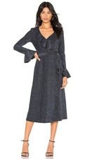 Free People One More Time Lurex Wrap Dress Size M