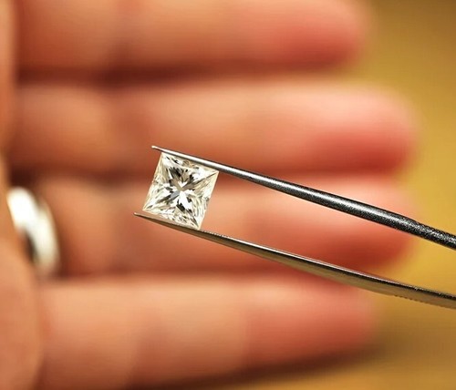 1 Kt Princess Brillantschliff Labor gezüchtet CVD-Diamant D Farbe VVS1 lose zertifiziert A - Bild 11 von 12