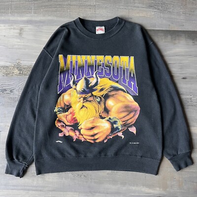 1994 Nutmeg Minnesota Vikings Crewneck Size Medium