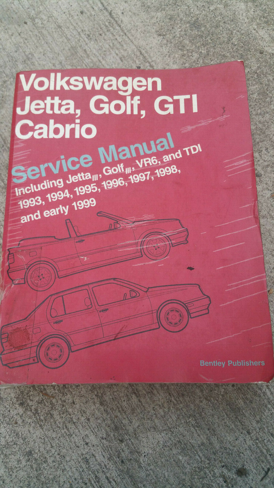 Volkswagen Jetta, Golf, GTI, Cabrio Service Manual, 1993-1999 : Including  Jetta III, Golf III, VRG and TDI by Bentley (1999, Paperback) | eBay