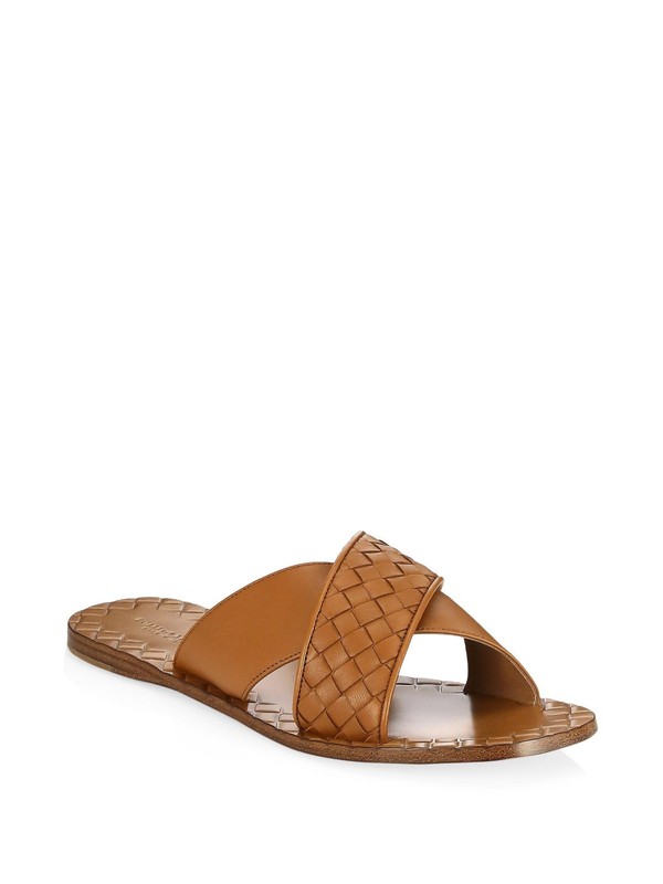 100% AUTHENTIC NEW WOMEN BOTTEGA VENETA WOVEN CRISSCROSS SANDALS US 9 C