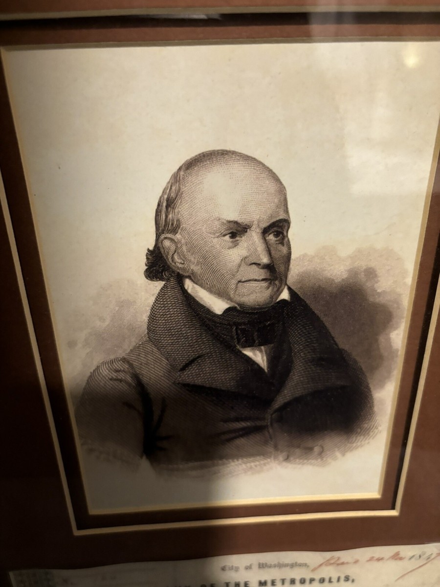 その他 Leaf Cut Sign. John Qunicy Adams 1 of 1 2021 Leaf Pearl Cut Auto PRESIDENTIAL AUTOGRAPH 2/2 John